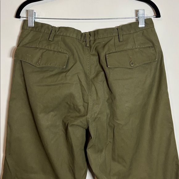 Vintage Italian Military Pants Padded Knee Button Fly 32x29 - Picture 4 of 6